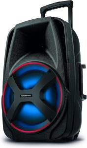 Caixa de Som Amplificada MONDIAL, Connect Power II, Bivolt, 500W RMS – CM-550, Preto/Vermelho