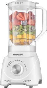 Liquidificador Pratic Power, Mondial, Branco, 550W, 110V – L-97-W