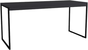 Mesa Industrial para Computador Diretor Pés de Ferro 90 cm – JM3 Moveis (Preto)