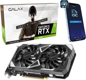 Placa de Vídeo Galax NVIDIA GeForce – RTX 3050, 6GB, DDR6, 96 Bits