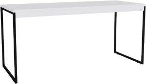 Mesa Industrial para Computador Diretor Pés de Ferro 90 cm – JM3 Moveis (Branco)