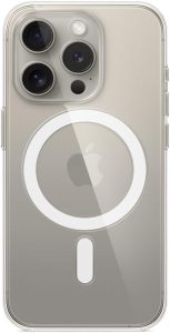 Apple Capa transparente com MagSafe para iPhone 15 Pro ​​​​​​​