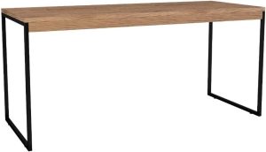 Mesa Industrial para Computador Diretor Pés de Ferro 90 cm – JM3 Moveis (Freijó)