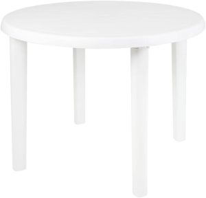 Mesa Plástica Redonda Desmontável Mor