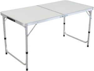 Mesa de Camping Dobrável em Alumínio 120×60