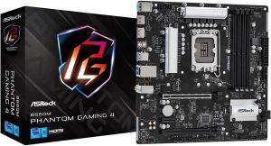 Placa Mãe AsRock B660M Phantom Gaming 4 (LGA1700/DDR4/HDMI/DP/M.2)