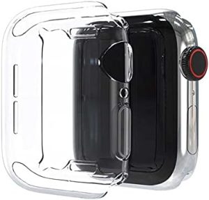 Capa Transparente Silicone Compatível Apple Watch 38 40 42 44mm [FIT IT] (Transparente, 44mm)