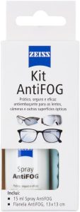 Flanela ZEISS AntiFOG Kit Anti-embaçamento de Lentes