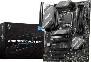 Placa Mãe MSI B760 GAMING PLUS WIFI (LGA 1700/4xDDR5/HDMI/DisplayPort/M.2/USB 3.2)