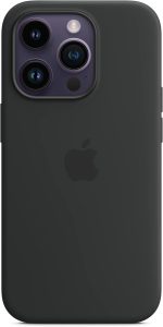 Apple Capa de silicone com MagSafe para iPhone 14 Pro – Meia-noite ​​​​​​​