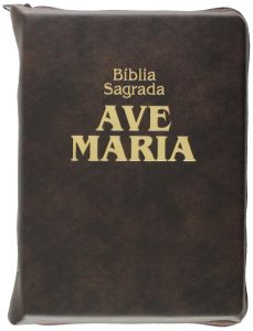 Bíblia Zíper Média Marrom