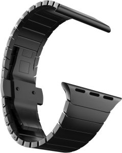 MaKTech Bracelete de Elo de Metal em Aço Inoxidável para Apple Watch 10/9/Ultra 2/SE/8/7[2024] (46mm/45mm/44/49mm,Preto)