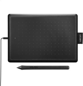 Mesa Digitalizadora One By Wacom CTL472, Pequena, Pen LP-190K, Preto e Vermelho