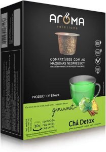 Aroma Selezione Cápsulas De Chá Detox Aroma Compatível Com Nespresso Contém 10 Cápsulas