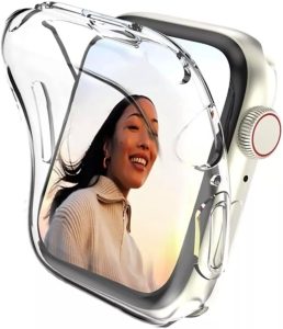 Capa Silicone 360 Graus Compatível com Apple Watch Series 10 (Transparente, Apple Watch 42mm)