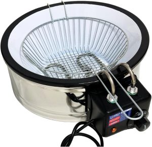Fritadeira Elétrica Industrial Tacho Redondo Esmalte 5L (220, Volts)