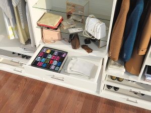 Kit 2 Organizador Colmeia de Peças Íntimas TNT com 24 divisórias 32x32x10 TNT BRIWAX