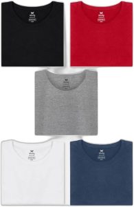 Kit Com 5 Camisetas Masculinas Básicas Slim Hering