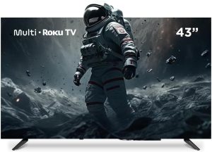 Multi Roku TV 43″ Smart DLED Wi-fi 3 HDMI Compatível com Alexa e Google Home – TL056M