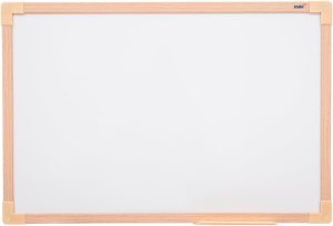 Quadro Branco Uv Moldura Mdf Revestido Carvalho Soft STALO, 100×70