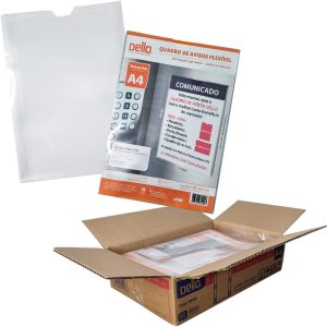 Quadro de aviso A4 polipropileno 0534.h cristal Dello