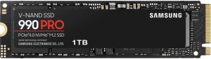 SSD Samsung 990 PRO 1TB NVMe M.2 2280 (Leitura até 7450MB/s e Gravação até 6900MB/s)