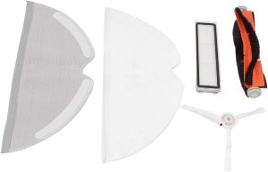 Zerodis Kit de peças de reposição para robôs de varrer, kit de escova de varrer com filtro e acessórios de limpeza de robôs de pano para limpeza doméstica