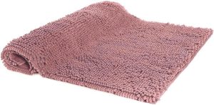 01 Tapete para Banheiro – 60cm x 40cm – Tapete Popcorn Antiderrapante Bolinha (Rosa)