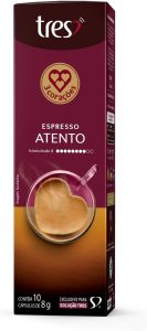 3 Corações Café Espresso Atento TRES – 10 unidades