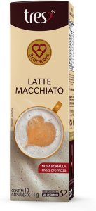 3 Corações Cápsula Latte Macchiato TRES – 10 unidades
