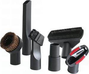 Acessórios para aspirador de pó, kit de bocal de escova de aspirador de pó, 6 peças acessórios para limpeza de pisos, cortinas de estofamento e persianas