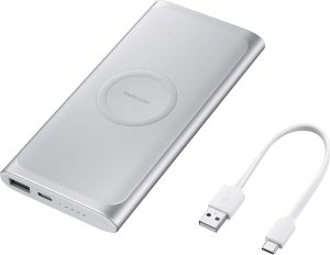 Bateria Externa Carga Rápida Wireless 10000 MAH, Samsung, 5008.0, Prata