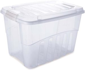 Caixa 56 l com Trava, Plasútil, Incolor