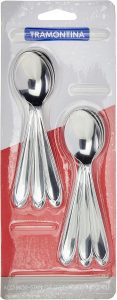 Conjunto de Colheres para Chá, Aço Inox, 6 Peças, Tramontina, Inox