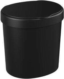 Coza – Lixeira de Pia com Tampa 2,5L Basic – Preto