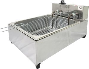Fritadeira Elétrica Inox Profissional Cuba 5 Litros C/Tampa – Boni (220)