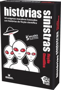Galápagos, Histórias Sinistras: Ficção Científica (Black Stories: Sci-Fi), Jogo de Enigmas para Amigos, + 2 jogadores, 15 minutos por partida