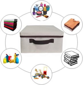 Genérico – Kit 4 Caixas Organizadoras Multiuso – Armários, Guarda Roupas, Araras – 28 cm x 15 cm x 28 cm