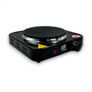 INMA, Fogão Elétrico, Fogão 1 Boca, Fogão Portátil, Cooktop, UniCook, Fogão de Mesa, Fogão Para Mesa, Fogareiro Elétrico, Fogareiro De Mesa, Fogareiro Uma Boca, Fogão Inox, Fogão 1000w (Preto 220v)