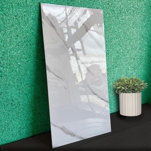 Kit 25 Placa Adesiva Marmore Branco Brilho 3d Parede Painel 30x60cm Envio Já Premium