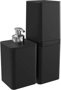 Kit Banheiro, Dispenser e Porta Escova de Dentes