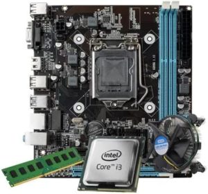 Kit Intel Placa Mãe H81 + Processador I3 4130 + Memoria 16Gb Ddr3