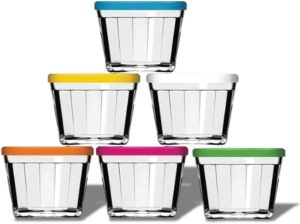 Kit de Tigelas Americano Kit de Potes de Vidro pra Cozinha Com Tampa Plastica 350ml Compacto Minimalista Casa Buritis (6)