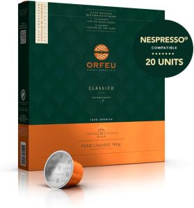 ORFEU Cápsulas De Café Clássico Orfeu Compatível Com Nespresso Contém 20 Cápsulas