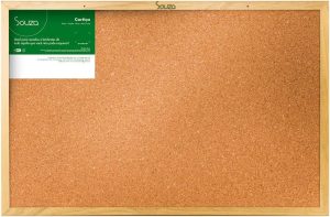 Quadro de cortiça standard, 1,20m X 0,90m, Mold. Pinus Luxo – Souza & Cia (Ref: 3224)