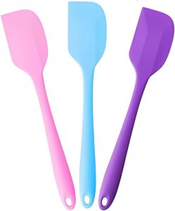 SYMEON Kit 3 Espátulas De Silicone Multiuso Resistência ao calor Antiaderente Durabilidade Prática Simples