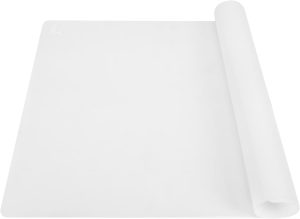 Tapete de silicone grosso grande de 59,4 cm x 39,6 cm, tapete resistente ao calor para mesa de cozinha/protetor de bancada/jogo americano antiaderente, almofada de silicone para artesanato infantil,
